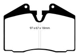 EBC 89-95 Ferrari 348 3.4 Bluestuff Front Brake Pads - DP5612NDX