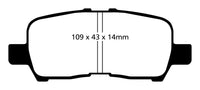 EBC 05-09 Buick Allure (Canada) 3.6 Yellowstuff Rear Brake Pads - DP41684R