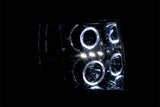 ANZO 2007-2013 Chevrolet Silverado 1500 Projector Headlights w/ Halo Chrome - 111199
