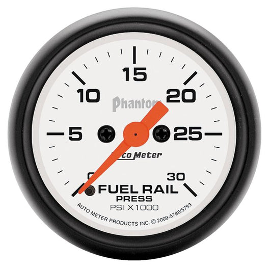 Autometer Phantom 2-1/16in 30K PSI Digital Stepper Motor Fuel Rail Pressure Gauge - 5786