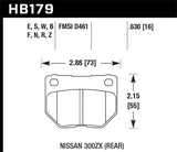 Hawk 06-07 WRX DTC-30 Rear Race Pads - HB179W.630