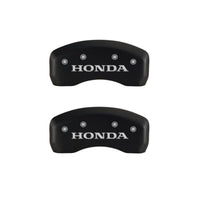 MGP 4 Caliper Covers Engraved Front & Rear Honda Red finish silver ch - 20206SHONRD