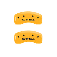 MGP 4 Caliper Covers Engraved Front Cadillac Rear CTS4 Yellow Finish Black Char 2005 Cadillac CTS - 35010SCT4YL