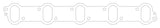 Cometic 1992+ Dodge 8.0L Viper .039in Fiber Intake Manifold Gasket - C5827-039