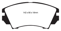EBC 10+ Buick Allure (Canada) 3.0 Yellowstuff Front Brake Pads - DP42014R