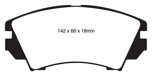 EBC 10+ Buick Allure (Canada) 3.0 Yellowstuff Front Brake Pads - DP42014R