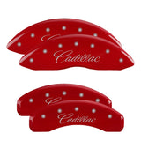 MGP 4 Caliper Covers Engraved Front & Rear MGP Red finish silver ch - 34014SMGPRD