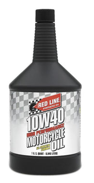 Red Line 10W40 Motorcycle Oil Quart - 42404