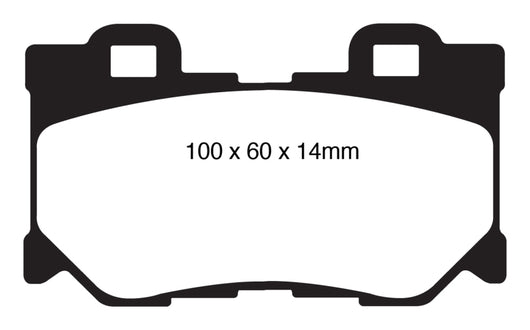 EBC 08-13 Infiniti FX50 5.0 Redstuff Rear Brake Pads - DP31824C