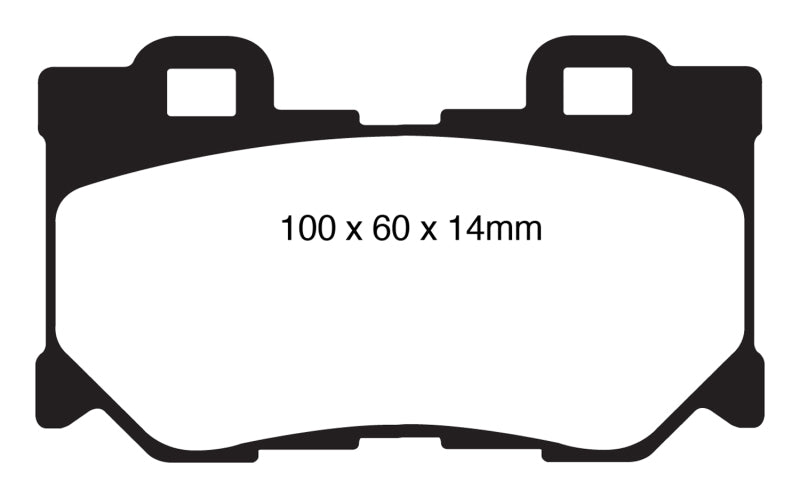 EBC 08-13 Infiniti FX50 5.0 Greenstuff Rear Brake Pads - DP61824