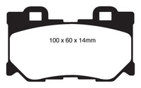 EBC 08-13 Infiniti FX50 5.0 Greenstuff Rear Brake Pads - DP61824