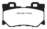 EBC 08-15 Infiniti G37 3.7 Greenstuff Rear Brake Pads - DP21824
