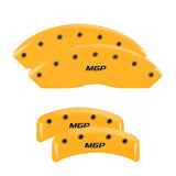 MGP 4 Caliper Covers Engraved Front & Rear MGP Yellow finish black ch - 38010SMGPYL