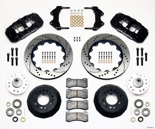 Wilwood AERO6 Front Hub Kit 14.00 Drilled WWE ProSpindle - 140-10641-D