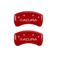 MGP 4 Caliper Covers Engraved Front & Rear Acura Yellow finish black ch - 39018SACUYL