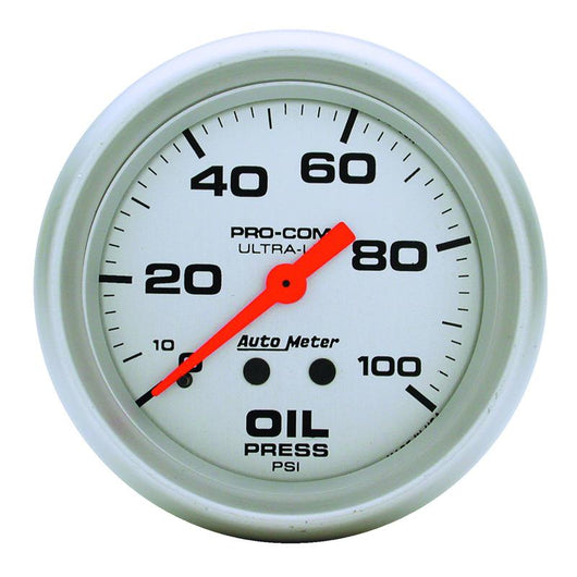 Autometer Ultra-Lite 66.7mm Mechanical 0-100 PSI Oil Pressure Gauge - 4421