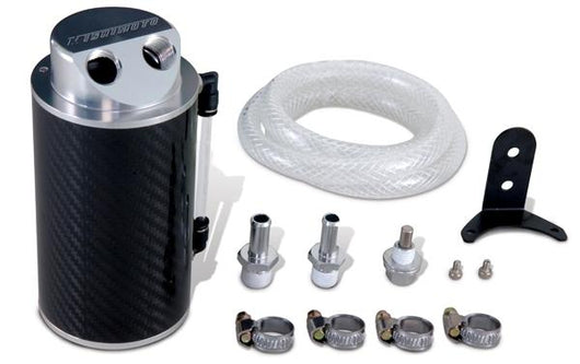 Mishimoto 07-13 Mazda Mazdaspeed3 Baffled Oil Catch Can Kit - Black (PCV Side) - MMBCC-MS3-07PBE2