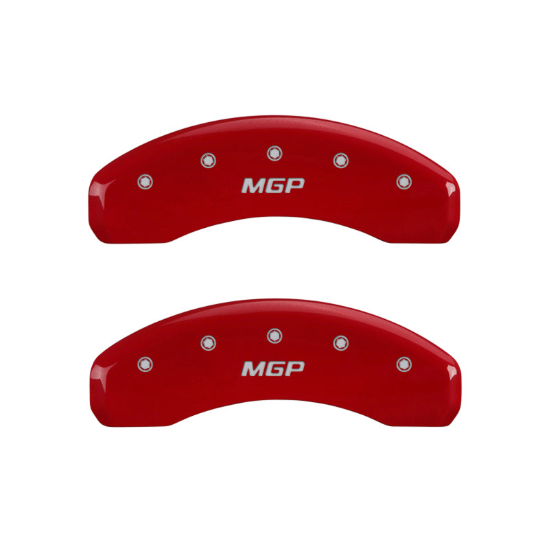 MGP 4 Caliper Covers Engraved Front & Rear MGP Yellow finish black ch - 14011SMGPYL