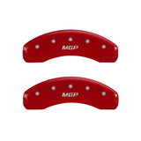 MGP 4 Caliper Covers Engraved Front & Rear MGP Yellow finish black ch - 14234SMGPYL