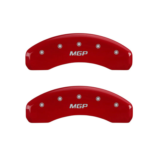 MGP 4 Caliper Covers Engraved Front & Rear MGP Yellow finish black ch - 14234SMGPYL