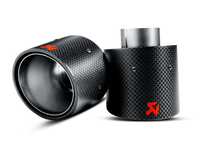 Akrapovic 07-14 MINI Cooper S (R56) / Cooper S Cabrio (R57) Tail Pipe Set (Carbon) - TP-MINR56/57-CA
