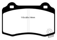 EBC 04-05 Cadillac CTS-V 5.7 Bluestuff Rear Brake Pads - DP51788NDX