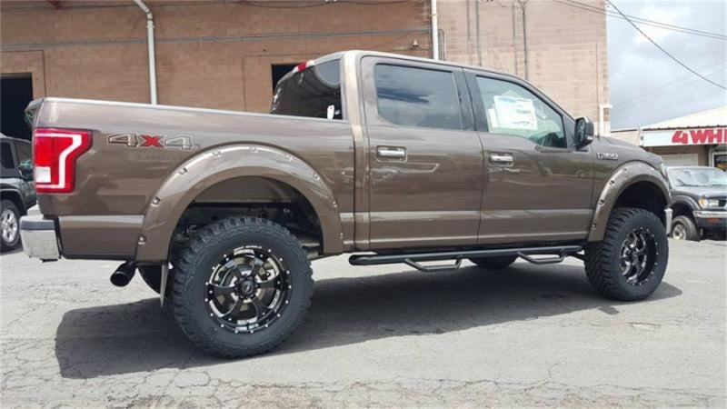 N-Fab Nerf Step 15-17 Ford F-150 SuperCrew - Gloss Black - Cab Length - 3in - F1585CC