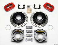 Wilwood Dynapro Low-Profile 11.00in P-Brake Kit Drill-Red New Big Ford 2.50in Off Staggerd Mount - 140-11392-DR