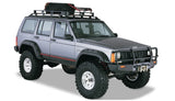 Bushwacker 84-01 Jeep Cherokee Cutout Style Flares 4pc Fits 4-Door Sport Utility Only - Black - 10911-07