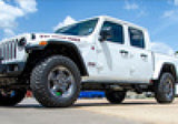 N-Fab RKR Step System 2019 Jeep Wrangler JT 4 Door Truck Full Length - Tex. Black - 1.75in - J194TRKRS4