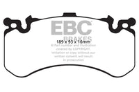 EBC 11+ Audi A8 Quattro 6.3 (Cast Iron Rotors) Yellowstuff Front Brake Pads - DP42158R