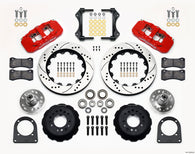 Wilwood AERO6 Front Hub Kit 14.00in Drill Red TCI-IFS 71-78 (Pinto Based) - 140-13226-DR