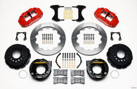Wilwood Narrow Superlite 4R Rear P-Brk Kit 12.88in Red Chevy 12 Bolt-Spec 3.15in Brng - 140-9215-R