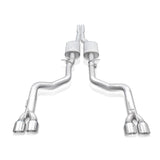 Stainless Works 15-19 Dodge Challenger 6.2L/6.4L Hemi 3in Legend Catback X-Pipe w/4in Quad Tips - CHAL16CBL4