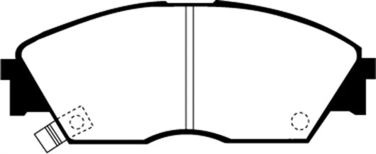 EBC 90-92 Honda Civic CRX 1.6 Si Yellowstuff Front Brake Pads - DP4706R