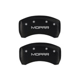 MGP 4 Caliper Covers Engraved Front & Rear MOPAR Red finish silver ch - 32016SMOPRD