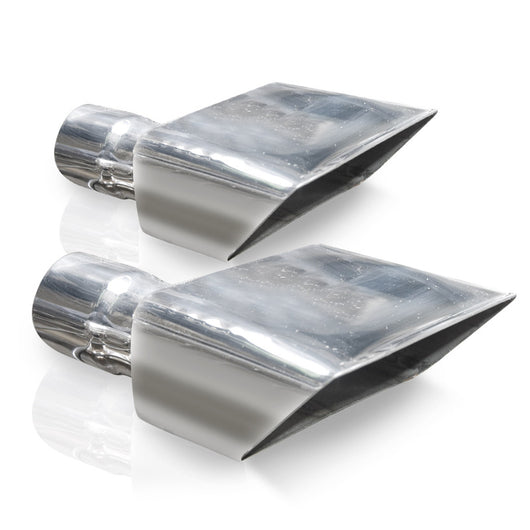 Stainless Works Hot Rod Box Exhaust Tips 2in Inlet - 7010200