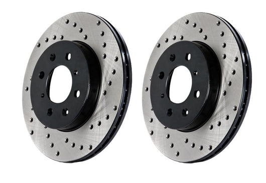 StopTech Drilled Sport Brake Rotor 11-17 Jeep Grand Cherokee (Excludes SRT8) - 128.58007R
