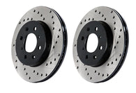StopTech 02-10 WRX Drilled Right Front Rotor - 128.47018R