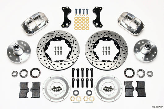 Wilwood Forged Dynalite Front Kit 11.00in Drilled-Polished WWE ProSpindle - 140-9917-DP