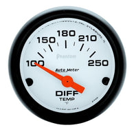 Autometer Phantom 52mm 2 Diff Temp. 100-250F Electronic Gauge Kit - 5749