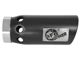 aFe Power Intercooled Tip Stainless Steel - Black 4in In x 5in Out x 12in L Bolt-On - 49T40501-B121