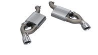 QTP 16-18 Chevrolet Camaro SS 6.2L 304SS Screamer Axle Back Exhaust w/4.5in Dual Tips - 400116
