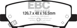 EBC 15+ Ford Mustang 2.3 Turbo Redstuff Rear Brake Pads - DP33041C