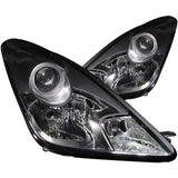 ANZO 2000-2005 Toyota Celica Crystal Headlights Black - 121122