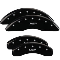 MGP 4 Caliper Covers Engraved Front & Rear MGP Black finish silver ch - 37013SMGPBK