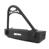 Westin/Snyper 07-17 Jeep JK Scope Stubby Front Bumper w/Stinger - Textured Black - 59-6515-12JKX5