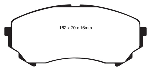 EBC 08-13 Cadillac CTS 3.6 (315mm Rear Rotors) Greenstuff Front Brake Pads - DP21828