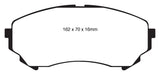 EBC 08-13 Cadillac CTS 3.6 (315mm Rear Rotors) Yellowstuff Front Brake Pads - DP41828R