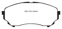 EBC 08-13 Cadillac CTS 3.6 (315mm Rear Rotors) Yellowstuff Front Brake Pads - DP41828R